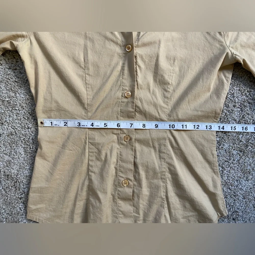 Vintage Sisley Dramatic Collar Button Down - Picture 10 of 10